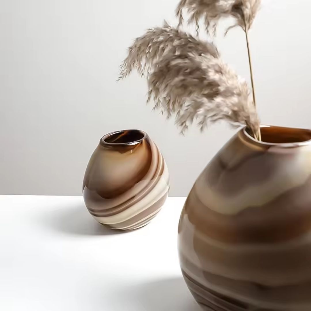 Multicolor Ring Vase-B FB-E23028B - Vases - ebarza Furniture UAE | Shop Modern Furniture in Abu Dhabi & Dubai - مفروشات ايبازرا في الامارات | تسوق اثاث عصري وديكورات مميزة في دبي وابوظبي