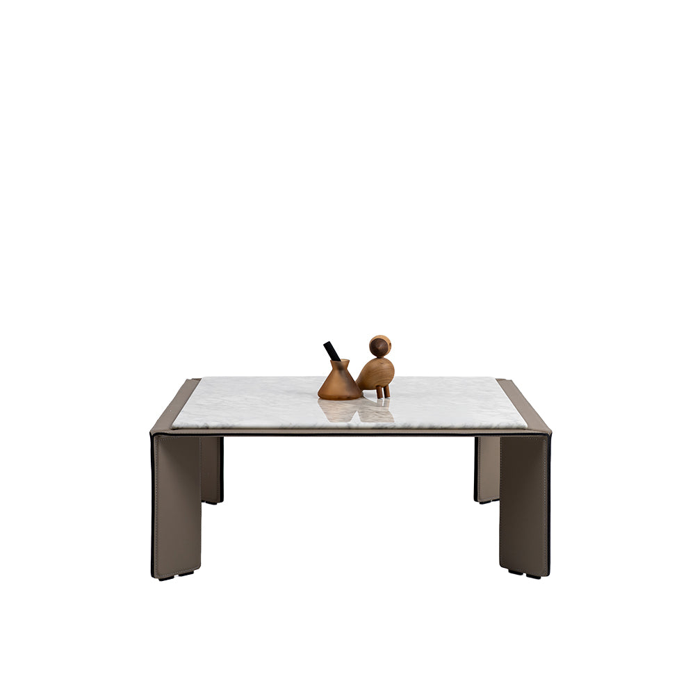 Natural Bianco Carrara Venato Marble Coffee Table CH-1111L - Coffee tables - ebarza Furniture UAE | Shop Modern Furniture in Abu Dhabi & Dubai - مفروشات ايبازرا في الامارات | تسوق اثاث عصري وديكورات مميزة في دبي وابوظبي