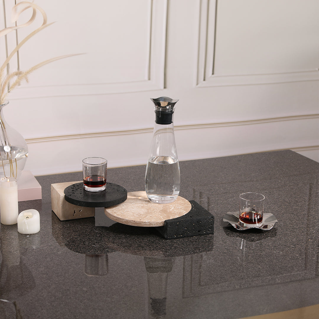 Natural Stone Tray-L KC3017L - Trays - ebarza Furniture UAE | Shop Modern Furniture in Abu Dhabi & Dubai - مفروشات ايبازرا في الامارات | تسوق اثاث عصري وديكورات مميزة في دبي وابوظبي