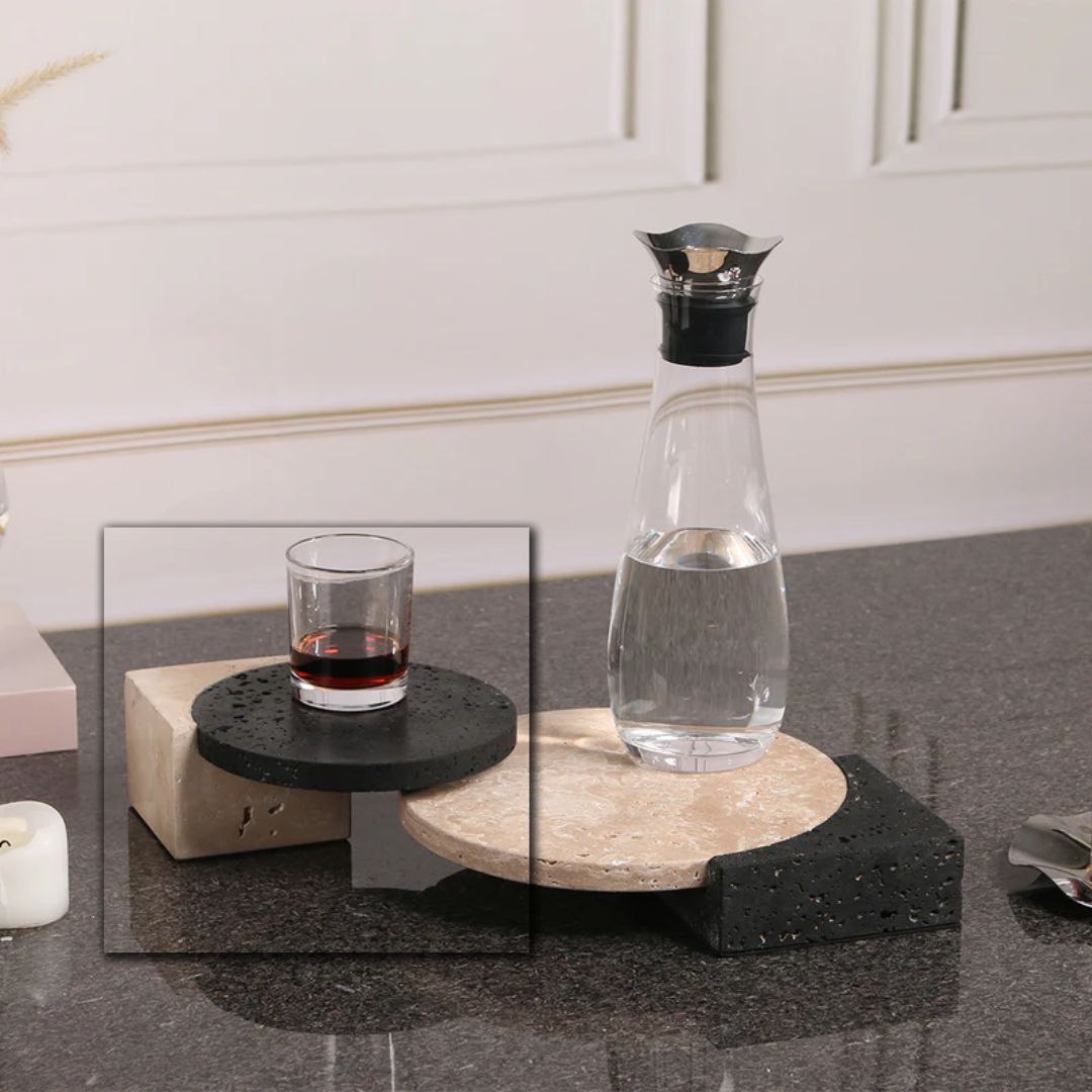 Natural Stone Tray-S KC3017S - Trays - ebarza Furniture UAE | Shop Modern Furniture in Abu Dhabi & Dubai - مفروشات ايبازرا في الامارات | تسوق اثاث عصري وديكورات مميزة في دبي وابوظبي