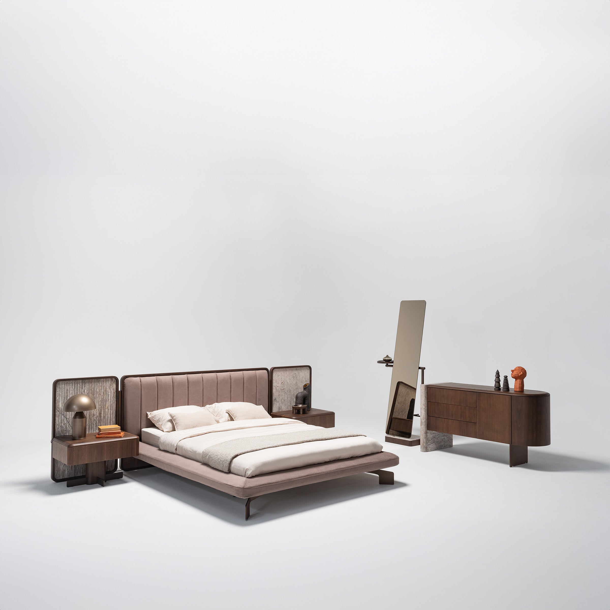 2X ODEON NIGHTSTAND OD-NS-001 - Bed Side Table - ebarza Furniture UAE | Shop Modern Furniture in Abu Dhabi & Dubai - مفروشات ايبازرا في الامارات | تسوق اثاث عصري وديكورات مميزة في دبي وابوظبي