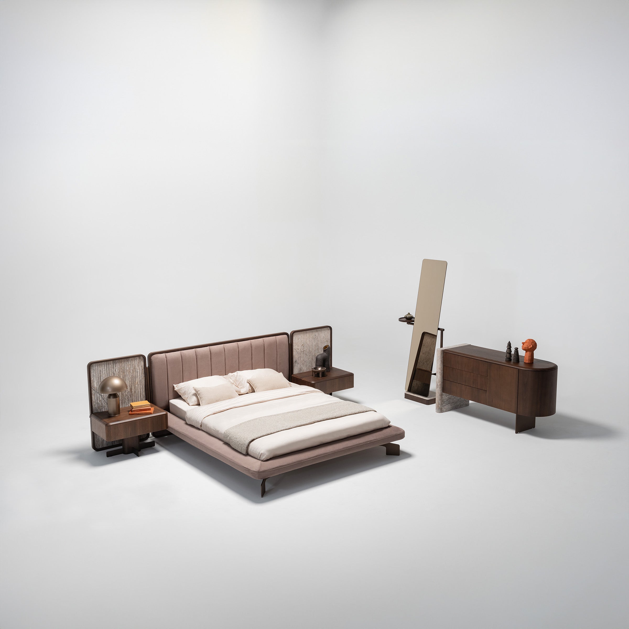 2X ODEON NIGHTSTAND OD-NS-001 - Bed Side Table - ebarza Furniture UAE | Shop Modern Furniture in Abu Dhabi & Dubai - مفروشات ايبازرا في الامارات | تسوق اثاث عصري وديكورات مميزة في دبي وابوظبي