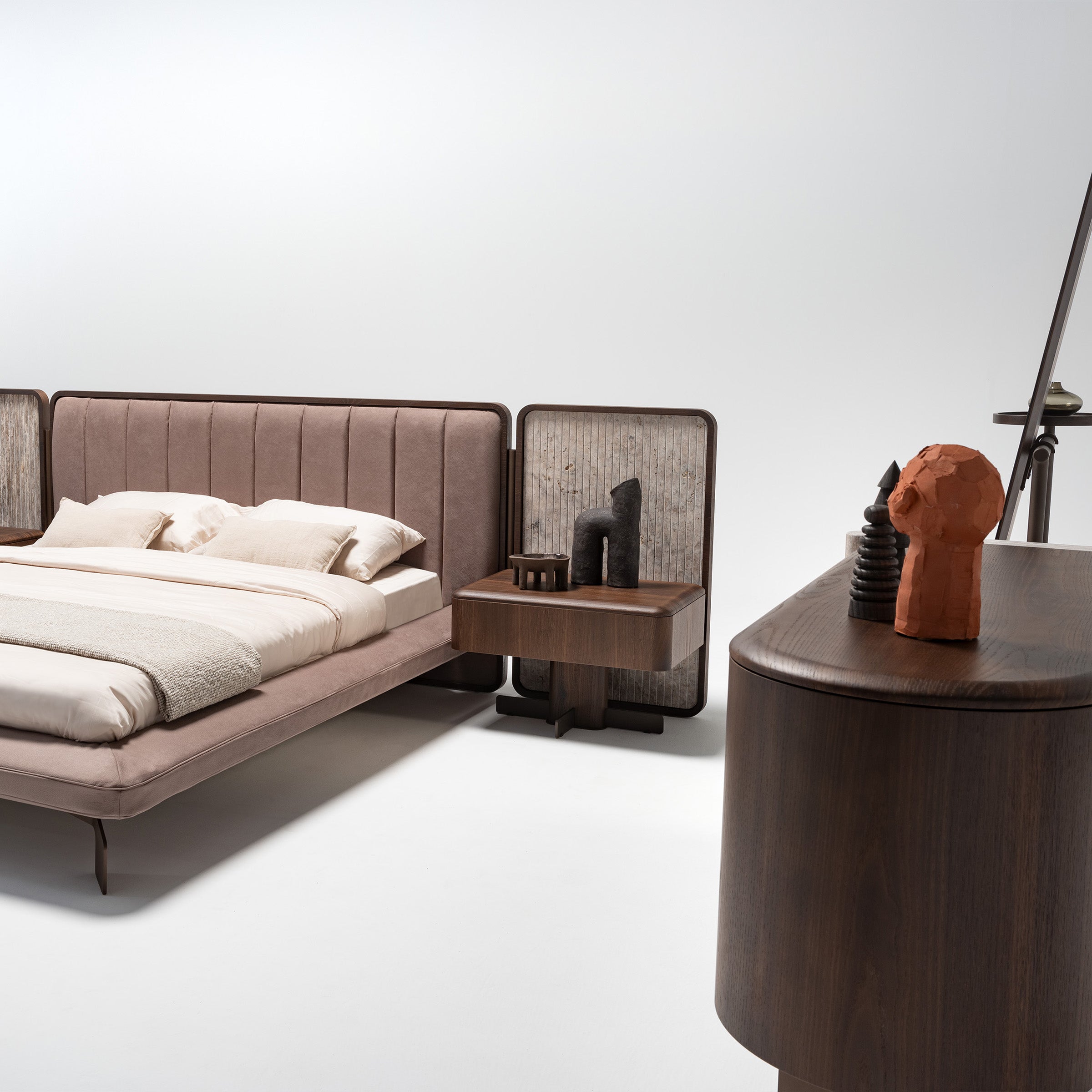 2X ODEON NIGHTSTAND OD-NS-001 - Bed Side Table - ebarza Furniture UAE | Shop Modern Furniture in Abu Dhabi & Dubai - مفروشات ايبازرا في الامارات | تسوق اثاث عصري وديكورات مميزة في دبي وابوظبي