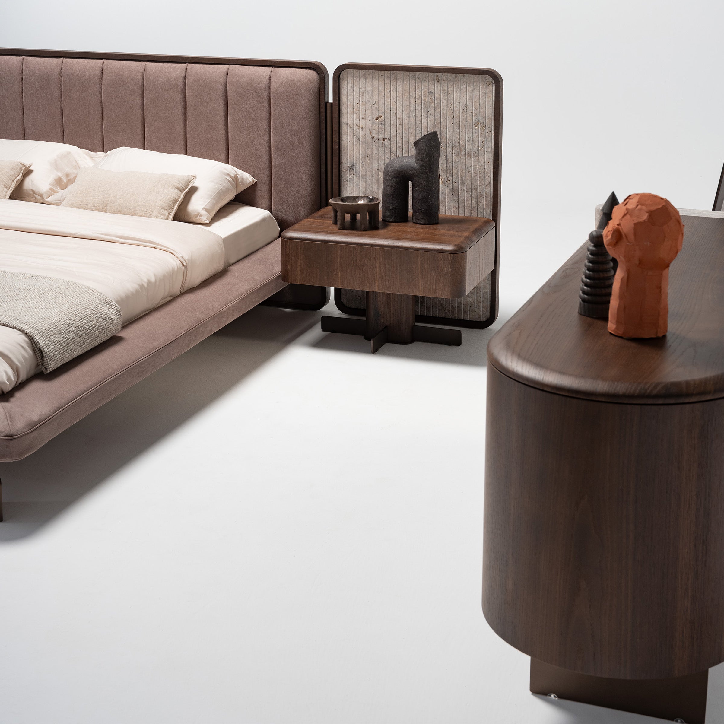 2X ODEON NIGHTSTAND OD-NS-001 - Bed Side Table - ebarza Furniture UAE | Shop Modern Furniture in Abu Dhabi & Dubai - مفروشات ايبازرا في الامارات | تسوق اثاث عصري وديكورات مميزة في دبي وابوظبي