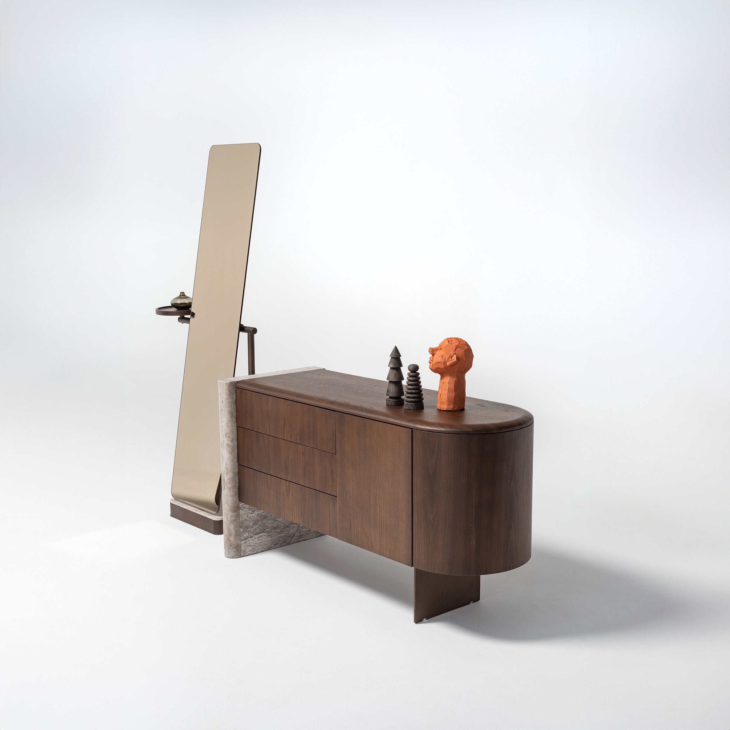 ODEON DRESSER OD-DR-002 - Dressers and Mirrors - ebarza Furniture UAE | Shop Modern Furniture in Abu Dhabi & Dubai - مفروشات ايبازرا في الامارات | تسوق اثاث عصري وديكورات مميزة في دبي وابوظبي