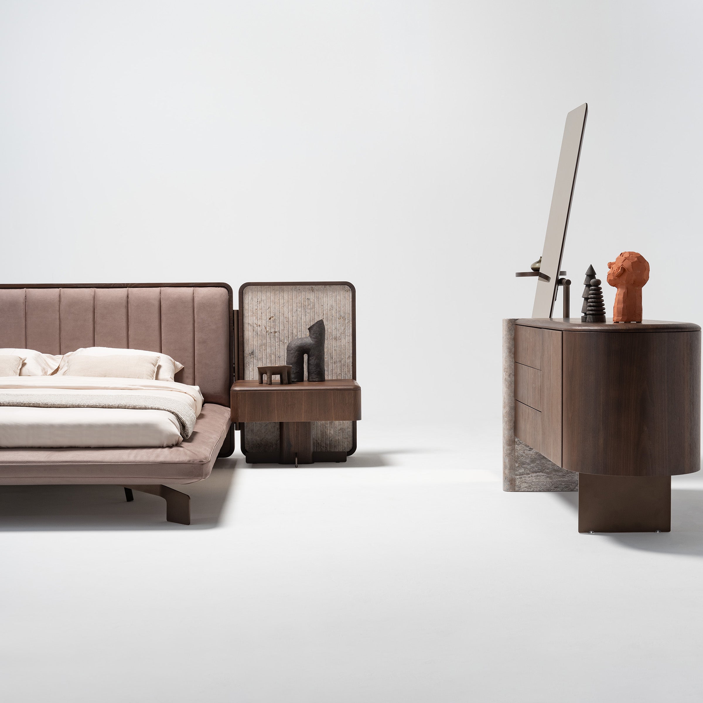 2X ODEON NIGHTSTAND OD-NS-001 - Bed Side Table - ebarza Furniture UAE | Shop Modern Furniture in Abu Dhabi & Dubai - مفروشات ايبازرا في الامارات | تسوق اثاث عصري وديكورات مميزة في دبي وابوظبي