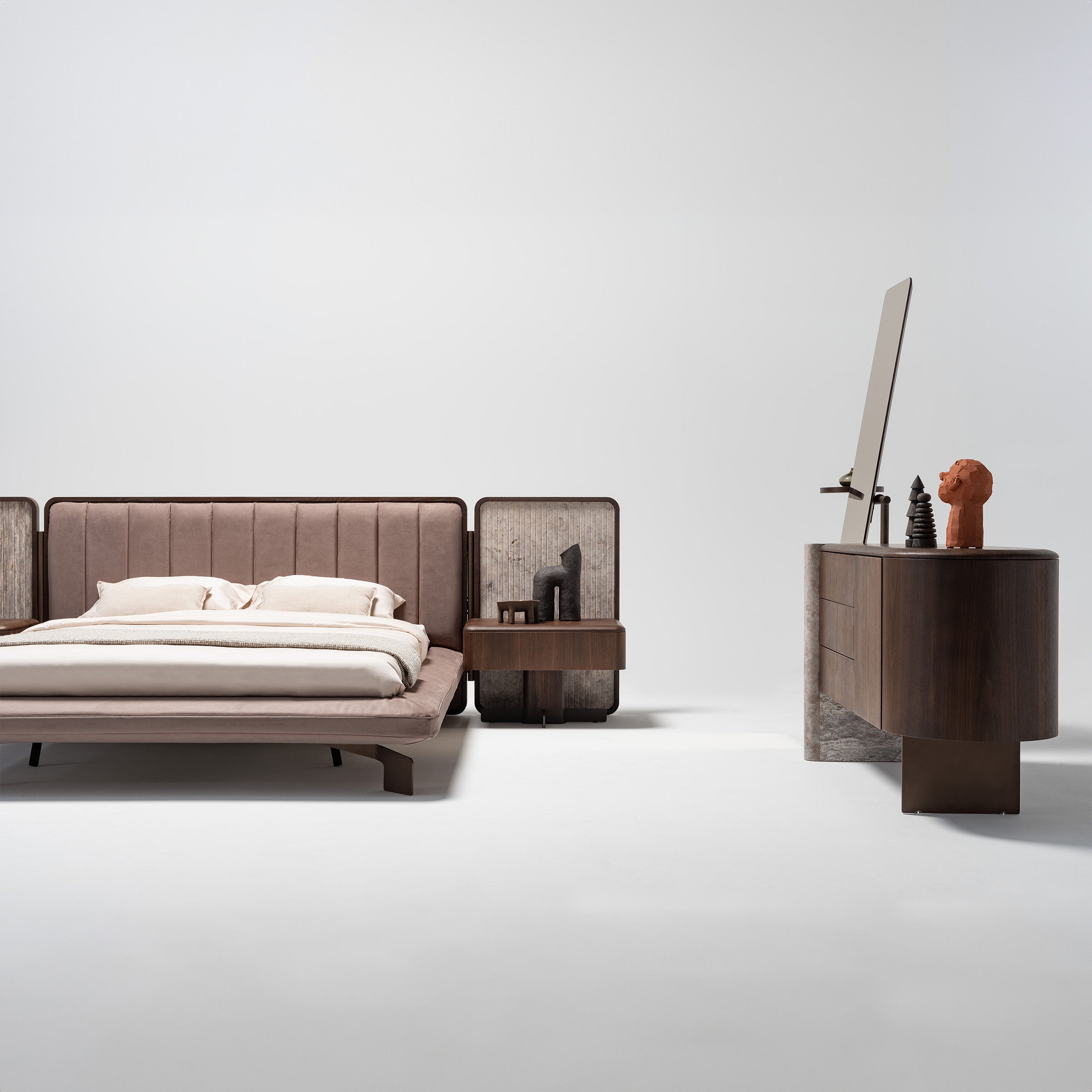 2X ODEON NIGHTSTAND OD-NS-001 - Bed Side Table - ebarza Furniture UAE | Shop Modern Furniture in Abu Dhabi & Dubai - مفروشات ايبازرا في الامارات | تسوق اثاث عصري وديكورات مميزة في دبي وابوظبي