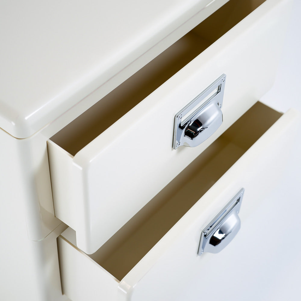 Off White ABS Side Table/Bedside Table BB-017 - Side Tables - ebarza Furniture UAE | Shop Modern Furniture in Abu Dhabi & Dubai - مفروشات ايبازرا في الامارات | تسوق اثاث عصري وديكورات مميزة في دبي وابوظبي