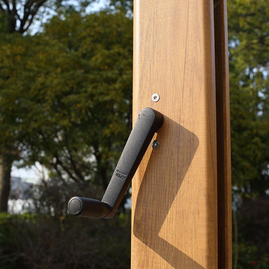 Opal Cantilever Umbrella with base DC-LUP-117 / DC-BC-136 - Outdoor Umbrellas - ebarza Furniture UAE | Shop Modern Furniture in Abu Dhabi & Dubai - مفروشات ايبازرا في الامارات | تسوق اثاث عصري وديكورات مميزة في دبي وابوظبي