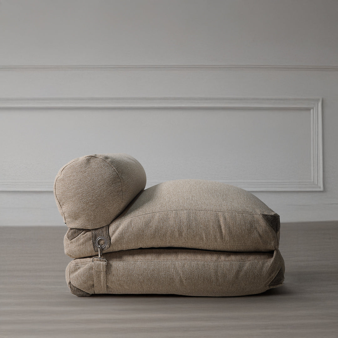 La-Concha Brown/Beige Sunproof 100% Olefin Bean Bag - 311-BB - Bean Bag - ebarza Furniture UAE | Shop Modern Furniture in Abu Dhabi & Dubai - مفروشات ايبازرا في الامارات | تسوق اثاث عصري وديكورات مميزة في دبي وابوظبي