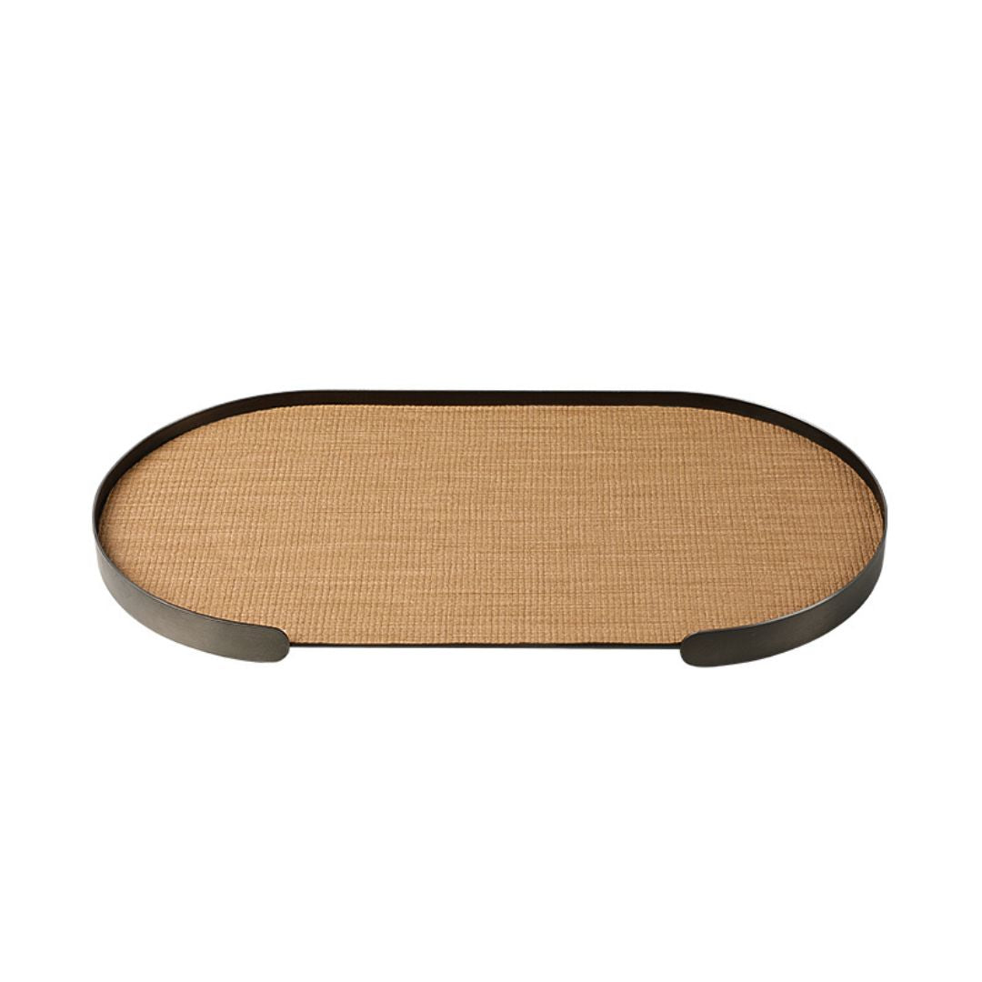 Oval Tray Coffee -A FC-W25002A - Trays - ebarza Furniture UAE | Shop Modern Furniture in Abu Dhabi & Dubai - مفروشات ايبازرا في الامارات | تسوق اثاث عصري وديكورات مميزة في دبي وابوظبي