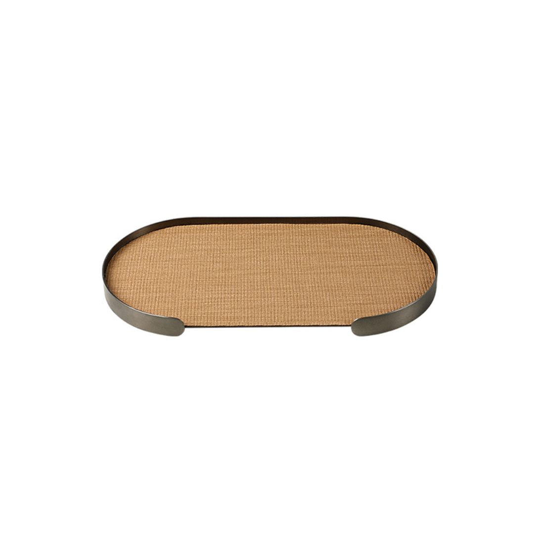 Oval Tray Coffee -B FC-W25002B - Trays - ebarza Furniture UAE | Shop Modern Furniture in Abu Dhabi & Dubai - مفروشات ايبازرا في الامارات | تسوق اثاث عصري وديكورات مميزة في دبي وابوظبي