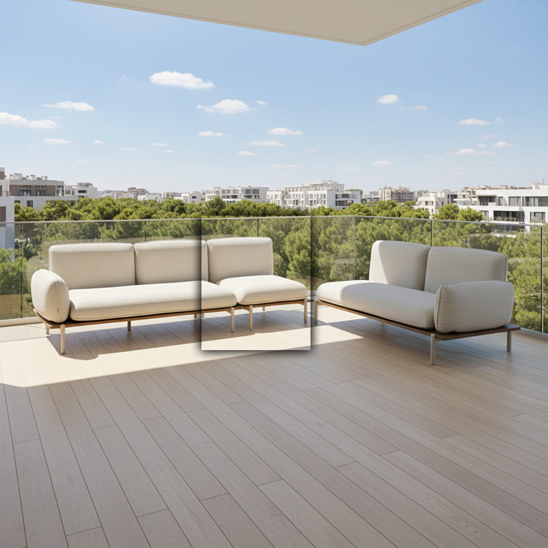 PILLOW CENTRAL SINGLE MODULE,WITH ALU SEAT RIM KC8804B07TEX - Outdoor Sofas - ebarza Furniture UAE | Shop Modern Furniture in Abu Dhabi & Dubai - مفروشات ايبازرا في الامارات | تسوق اثاث عصري وديكورات مميزة في دبي وابوظبي