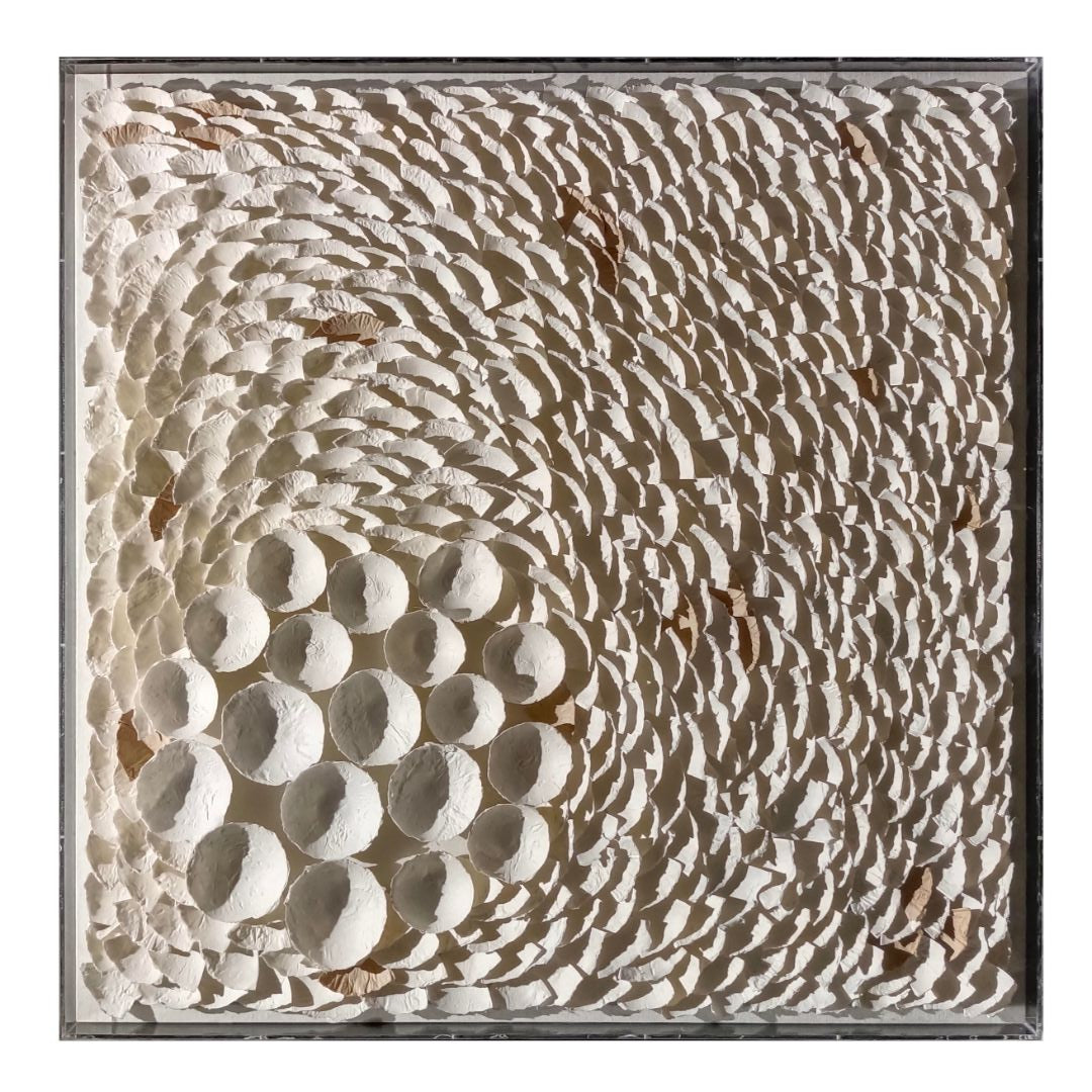 Canyon Vortex Paper Hand Painted Acrylic Painting 100x100cm - TY250417/SOAP-TY9002 - Paintings - ebarza Furniture UAE | Shop Modern Furniture in Abu Dhabi & Dubai - مفروشات ايبازرا في الامارات | تسوق اثاث عصري وديكورات مميزة في دبي وابوظبي