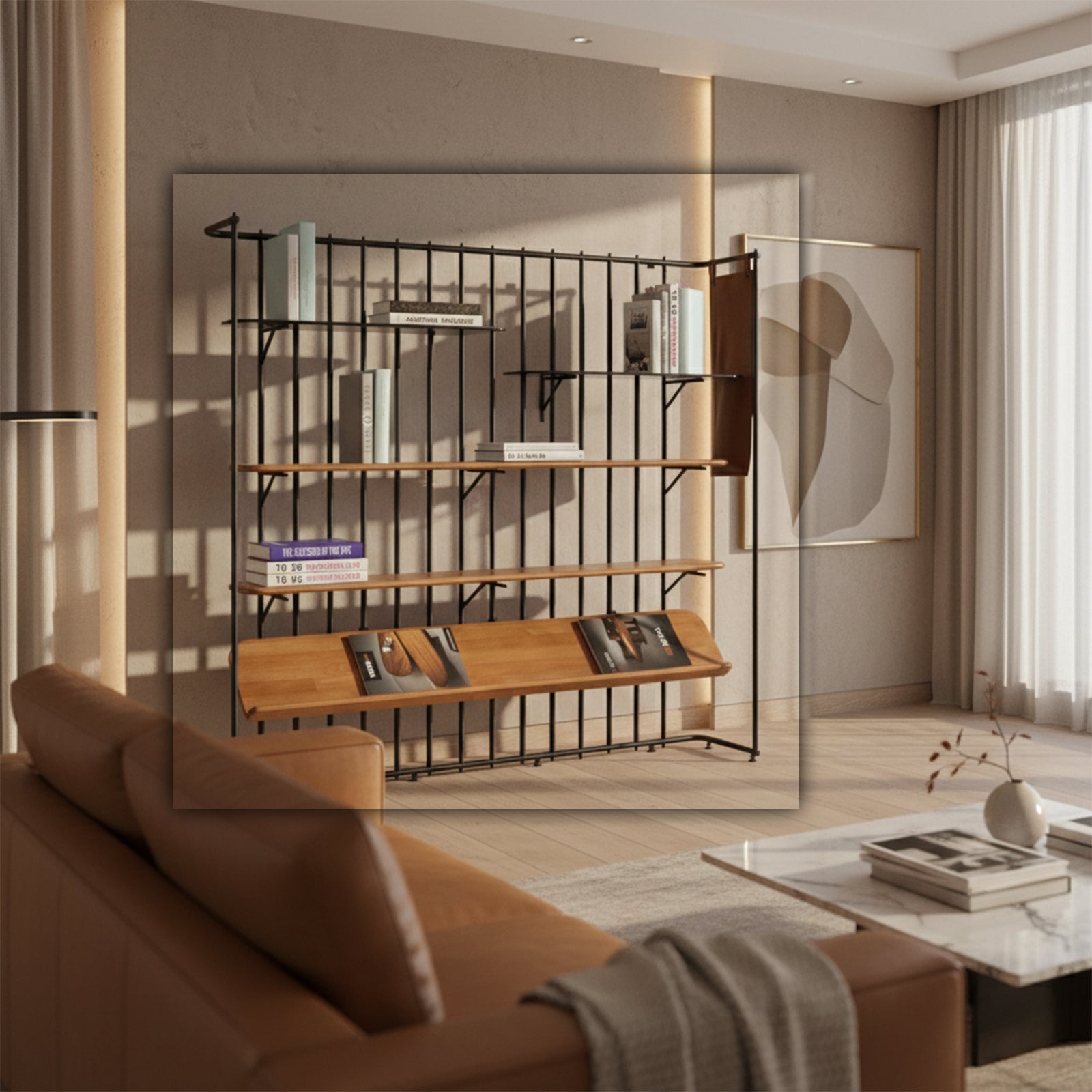 Pars Bookcase PB-001 - Bookcases - ebarza Furniture UAE | Shop Modern Furniture in Abu Dhabi & Dubai - مفروشات ايبازرا في الامارات | تسوق اثاث عصري وديكورات مميزة في دبي وابوظبي