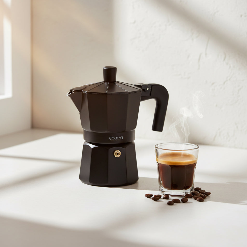 Pre-order 15 Days Delivery Aluminium Moka Pot MK1023 (700ml) - Coffee and Tea Pots - ebarza Furniture UAE | Shop Modern Furniture in Abu Dhabi & Dubai - مفروشات ايبازرا في الامارات | تسوق اثاث عصري وديكورات مميزة في دبي وابوظبي