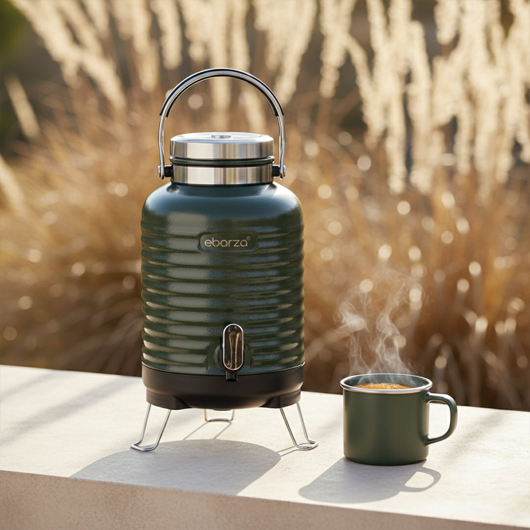 Pre-order 15 Days Delivery Deke Water Jar 5L-Green SHALDK170HMGR - Drinkware - ebarza Furniture UAE | Shop Modern Furniture in Abu Dhabi & Dubai - مفروشات ايبازرا في الامارات | تسوق اثاث عصري وديكورات مميزة في دبي وابوظبي