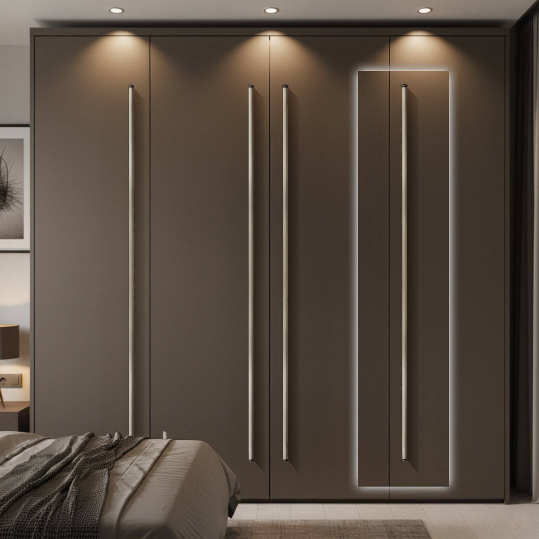 Pull Handle Grey Leather 2167-2000mm - Door Handles - ebarza Furniture UAE | Shop Modern Furniture in Abu Dhabi & Dubai - مفروشات ايبازرا في الامارات | تسوق اثاث عصري وديكورات مميزة في دبي وابوظبي