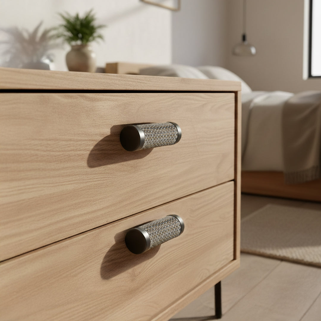 Pull Handle Grey Light Fabric 2167-59mm/ Fabric - Door Handles - ebarza Furniture UAE | Shop Modern Furniture in Abu Dhabi & Dubai - مفروشات ايبازرا في الامارات | تسوق اثاث عصري وديكورات مميزة في دبي وابوظبي