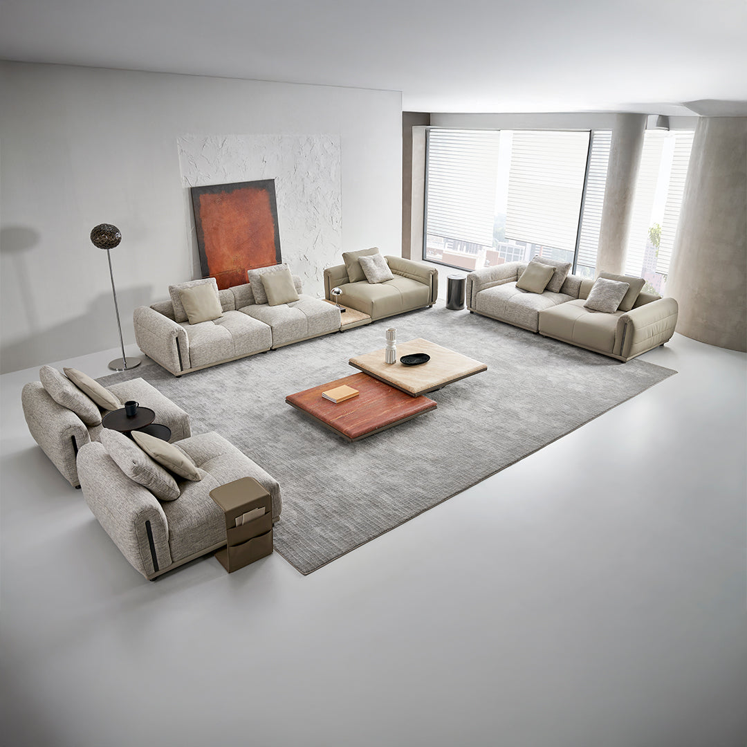 Quadro Single Seater Modular Sofa With LEFT Armrest B-SF093 - Sofas - ebarza Furniture UAE | Shop Modern Furniture in Abu Dhabi & Dubai - مفروشات ايبازرا في الامارات | تسوق اثاث عصري وديكورات مميزة في دبي وابوظبي