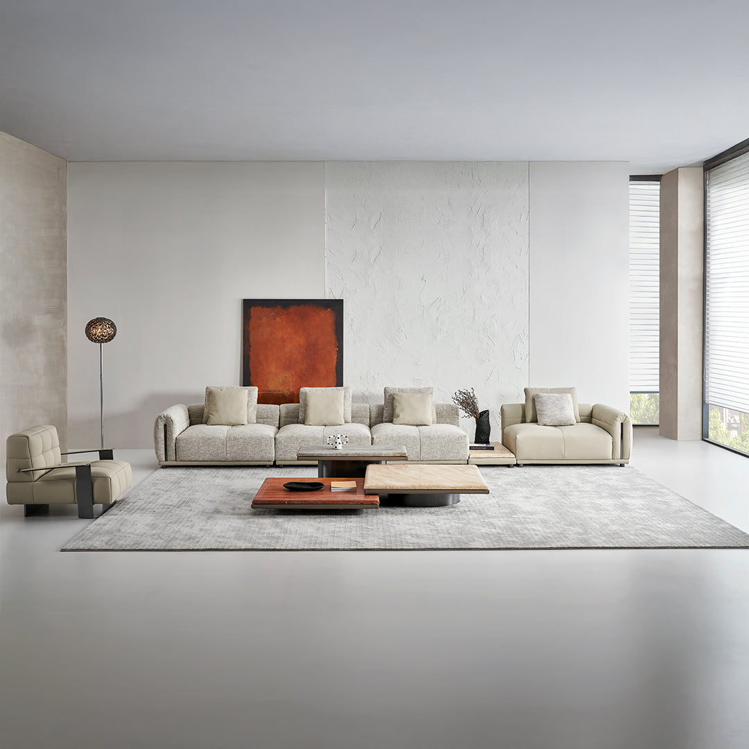 Quadro Single Seater Modular Sofa With RIGHT Armrest A-SF093 - Sofas - ebarza Furniture UAE | Shop Modern Furniture in Abu Dhabi & Dubai - مفروشات ايبازرا في الامارات | تسوق اثاث عصري وديكورات مميزة في دبي وابوظبي