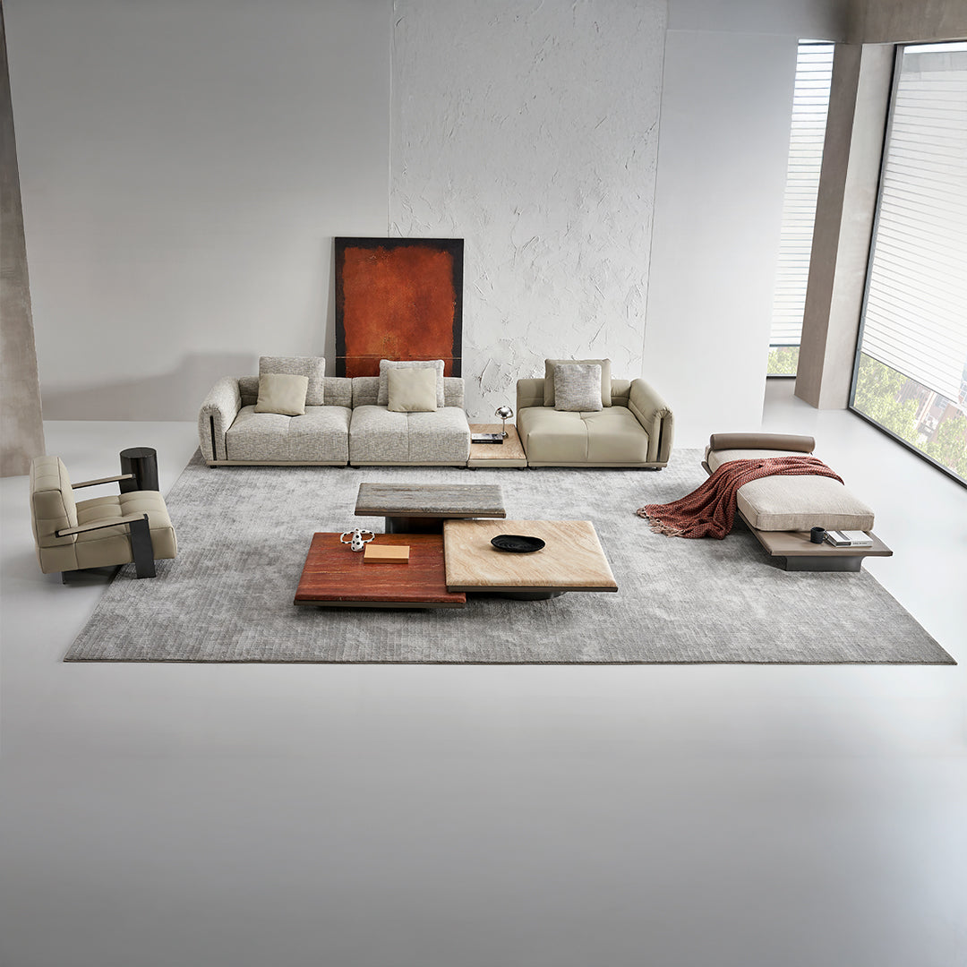 Quadro Single Seater Modular Sofa With RIGHT Armrest A-SF093 - Sofas - ebarza Furniture UAE | Shop Modern Furniture in Abu Dhabi & Dubai - مفروشات ايبازرا في الامارات | تسوق اثاث عصري وديكورات مميزة في دبي وابوظبي