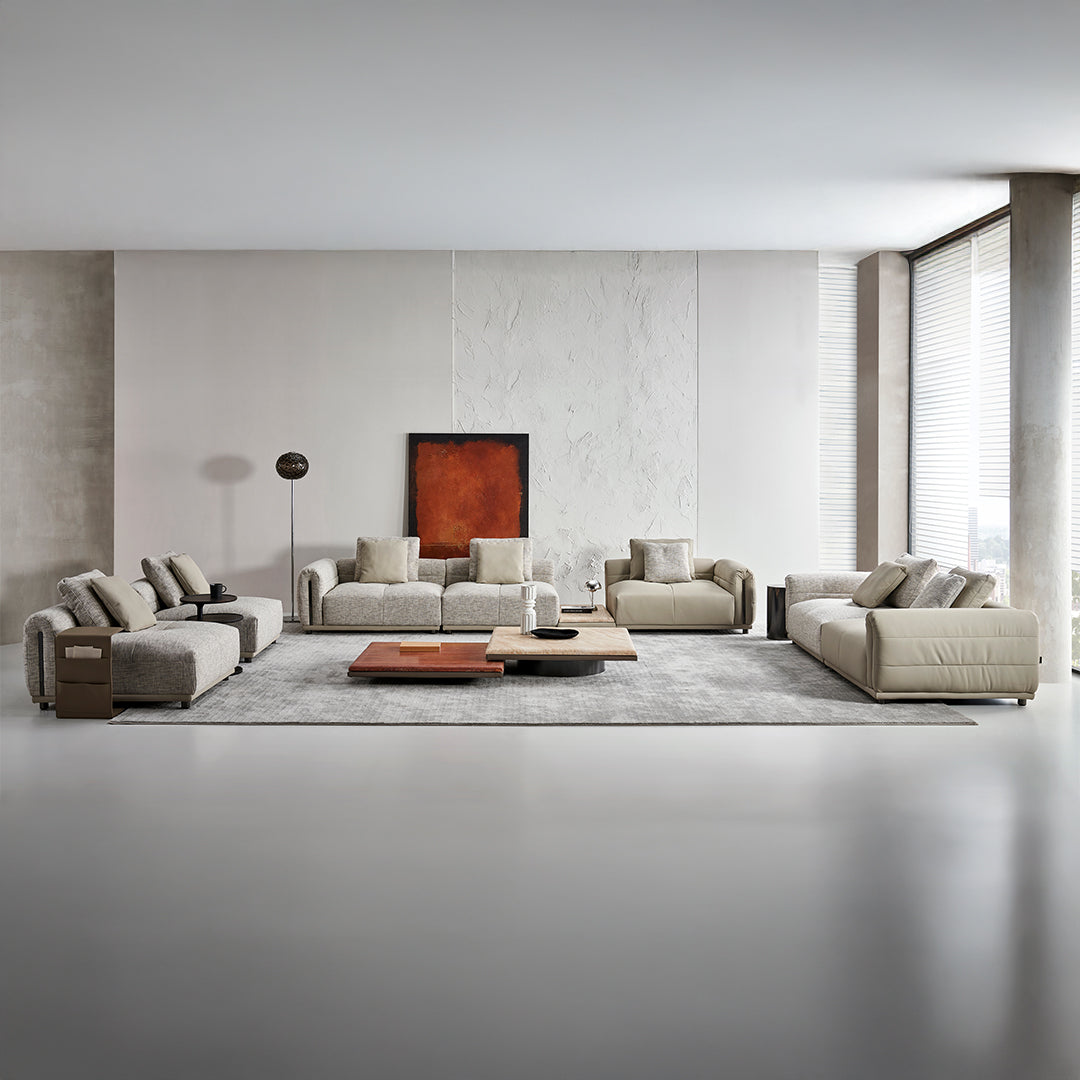 Quadro Single Seater Modular Sofa With LEFT Armrest B-SF093 - Sofas - ebarza Furniture UAE | Shop Modern Furniture in Abu Dhabi & Dubai - مفروشات ايبازرا في الامارات | تسوق اثاث عصري وديكورات مميزة في دبي وابوظبي