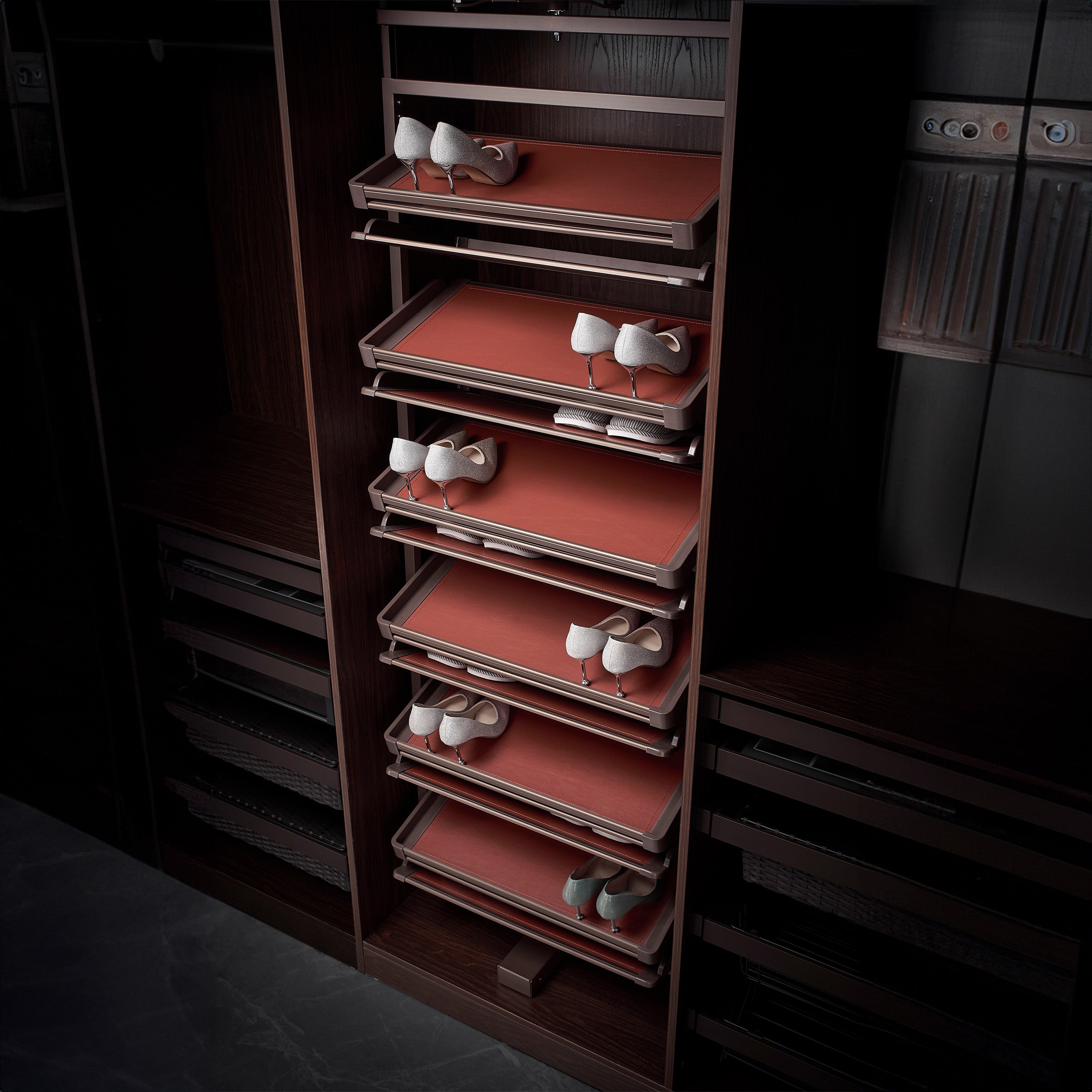 REVOLVE SHOE RACK 6-LAYERS MA.5601 - Shelves - ebarza Furniture UAE | Shop Modern Furniture in Abu Dhabi & Dubai - مفروشات ايبازرا في الامارات | تسوق اثاث عصري وديكورات مميزة في دبي وابوظبي