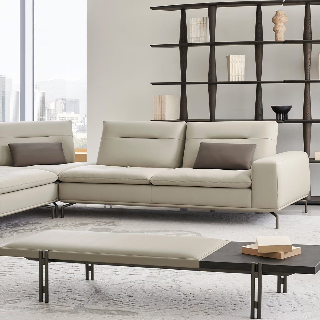 Nexus 2 Seater Right Arm Modular Sofa - AMF-S180/WF ex - Sofas - ebarza Furniture UAE | Shop Modern Furniture in Abu Dhabi & Dubai - مفروشات ايبازرا في الامارات | تسوق اثاث عصري وديكورات مميزة في دبي وابوظبي