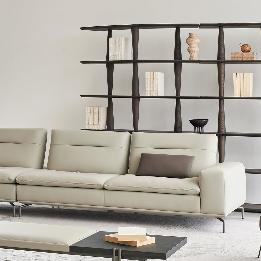 Nexus 2 Seater Right Arm Modular Sofa - AMF-S180/WF ex - Sofas - ebarza Furniture UAE | Shop Modern Furniture in Abu Dhabi & Dubai - مفروشات ايبازرا في الامارات | تسوق اثاث عصري وديكورات مميزة في دبي وابوظبي