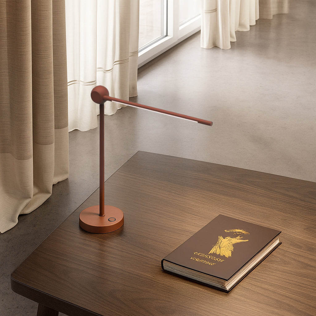 Red Sandy Table Lamp LWT705 - Desk/table Lamps - ebarza Furniture UAE | Shop Modern Furniture in Abu Dhabi & Dubai - مفروشات ايبازرا في الامارات | تسوق اثاث عصري وديكورات مميزة في دبي وابوظبي