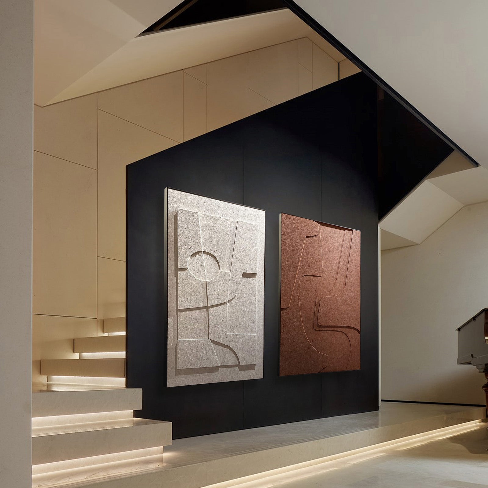 Timeless Icons Wood carving Painting SOASAMPLE003-B-80x160 - Paintings - ebarza Furniture UAE | Shop Modern Furniture in Abu Dhabi & Dubai - مفروشات ايبازرا في الامارات | تسوق اثاث عصري وديكورات مميزة في دبي وابوظبي