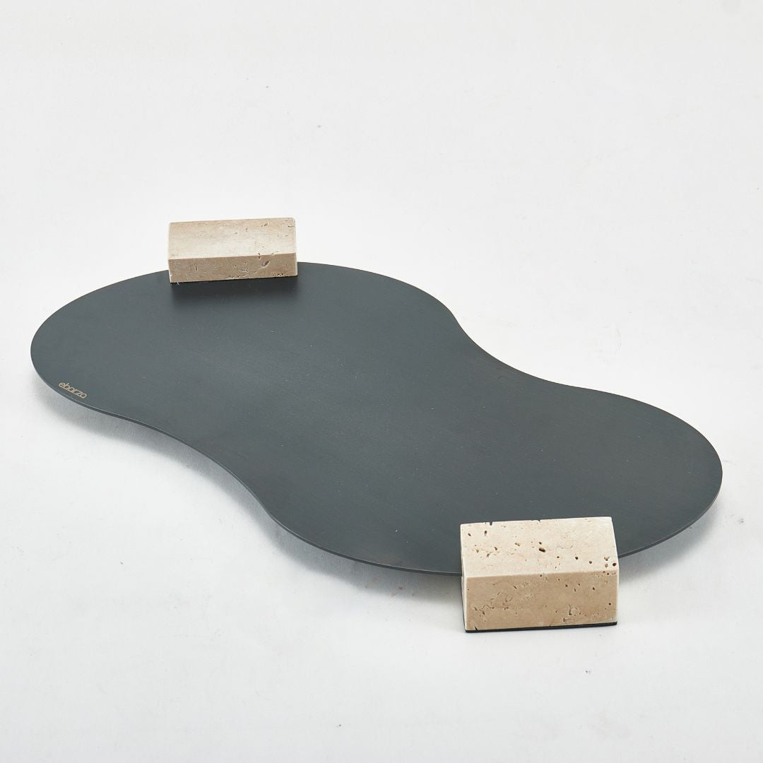 STEEL TRAY G0978 - Trays - ebarza Furniture UAE | Shop Modern Furniture in Abu Dhabi & Dubai - مفروشات ايبازرا في الامارات | تسوق اثاث عصري وديكورات مميزة في دبي وابوظبي