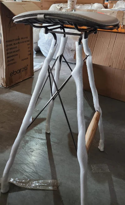 AS IS - Saddle Leather Bar Stool PS-B162 - DISPLAY ITEM - ebarza Furniture UAE | Shop Modern Furniture in Abu Dhabi & Dubai - مفروشات ايبازرا في الامارات | تسوق اثاث عصري وديكورات مميزة في دبي وابوظبي