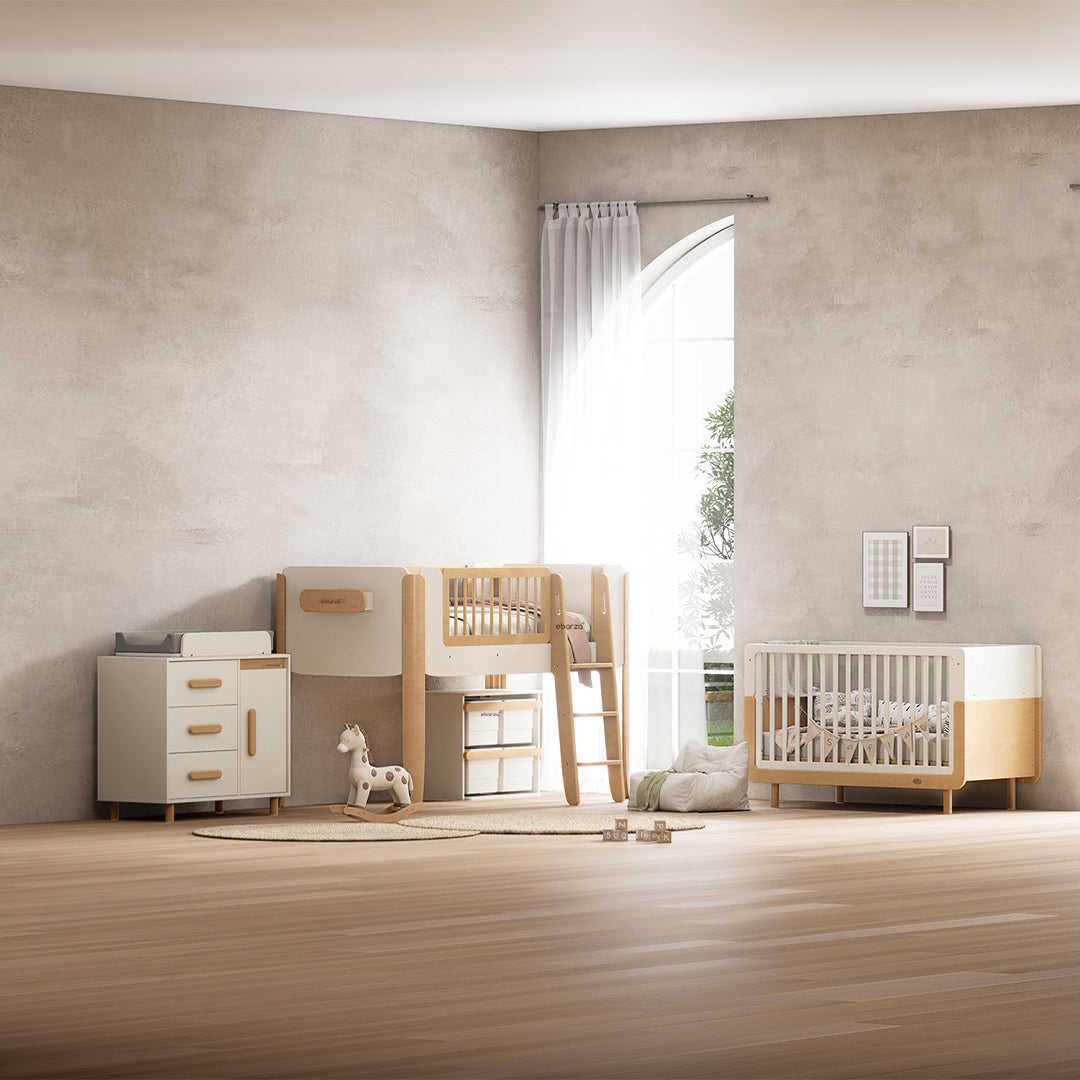 Scandi Baby Diaper Changing Station With Cabinet B-SC3DD/TEBH - B-CT/TE - B-SOLCP425 - Kids - ebarza Furniture UAE | Shop Modern Furniture in Abu Dhabi & Dubai - مفروشات ايبازرا في الامارات | تسوق اثاث عصري وديكورات مميزة في دبي وابوظبي