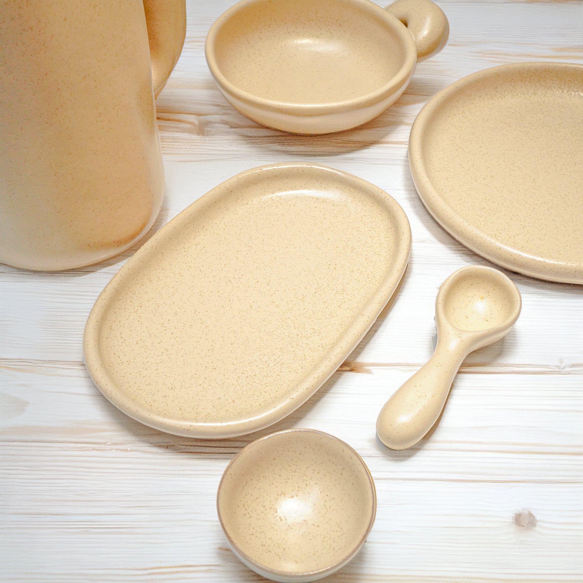 Asian Zen Ceramic Plate E711-P-08211 8.25 - Plates - ebarza Furniture UAE | Shop Modern Furniture in Abu Dhabi & Dubai - مفروشات ايبازرا في الامارات | تسوق اثاث عصري وديكورات مميزة في دبي وابوظبي