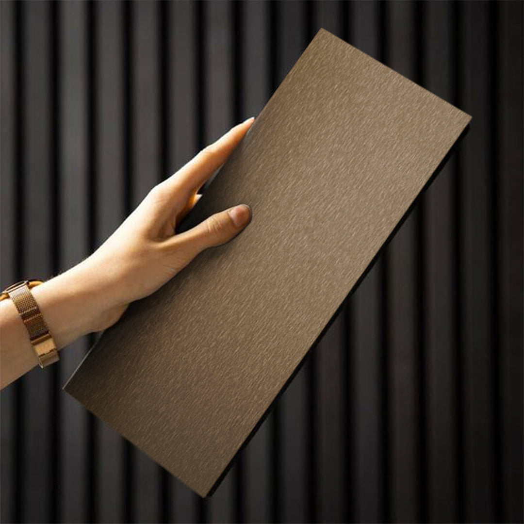 Sample of WPC SLAT MULTIPURPOSE WALL PANEL 4 SIDE WRAPPED 350*24 cm COLOUR :K01-65G-Sample - Wall panels samples - ebarza Furniture UAE | Shop Modern Furniture in Abu Dhabi & Dubai - مفروشات ايبازرا في الامارات | تسوق اثاث عصري وديكورات مميزة في دبي وابوظبي