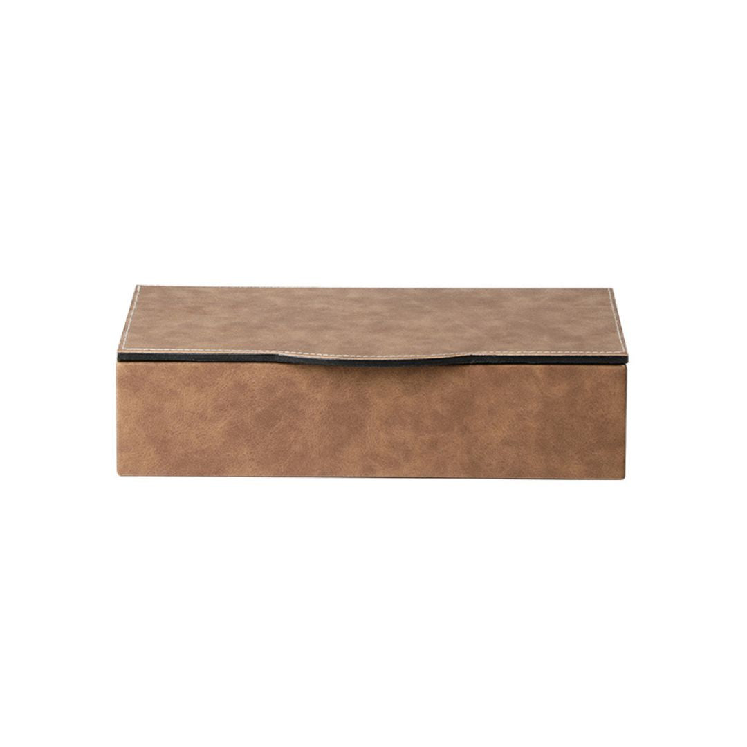 Simple Square Box Coffee-B FB-PG24005B - Decorative Boxes - ebarza Furniture UAE | Shop Modern Furniture in Abu Dhabi & Dubai - مفروشات ايبازرا في الامارات | تسوق اثاث عصري وديكورات مميزة في دبي وابوظبي
