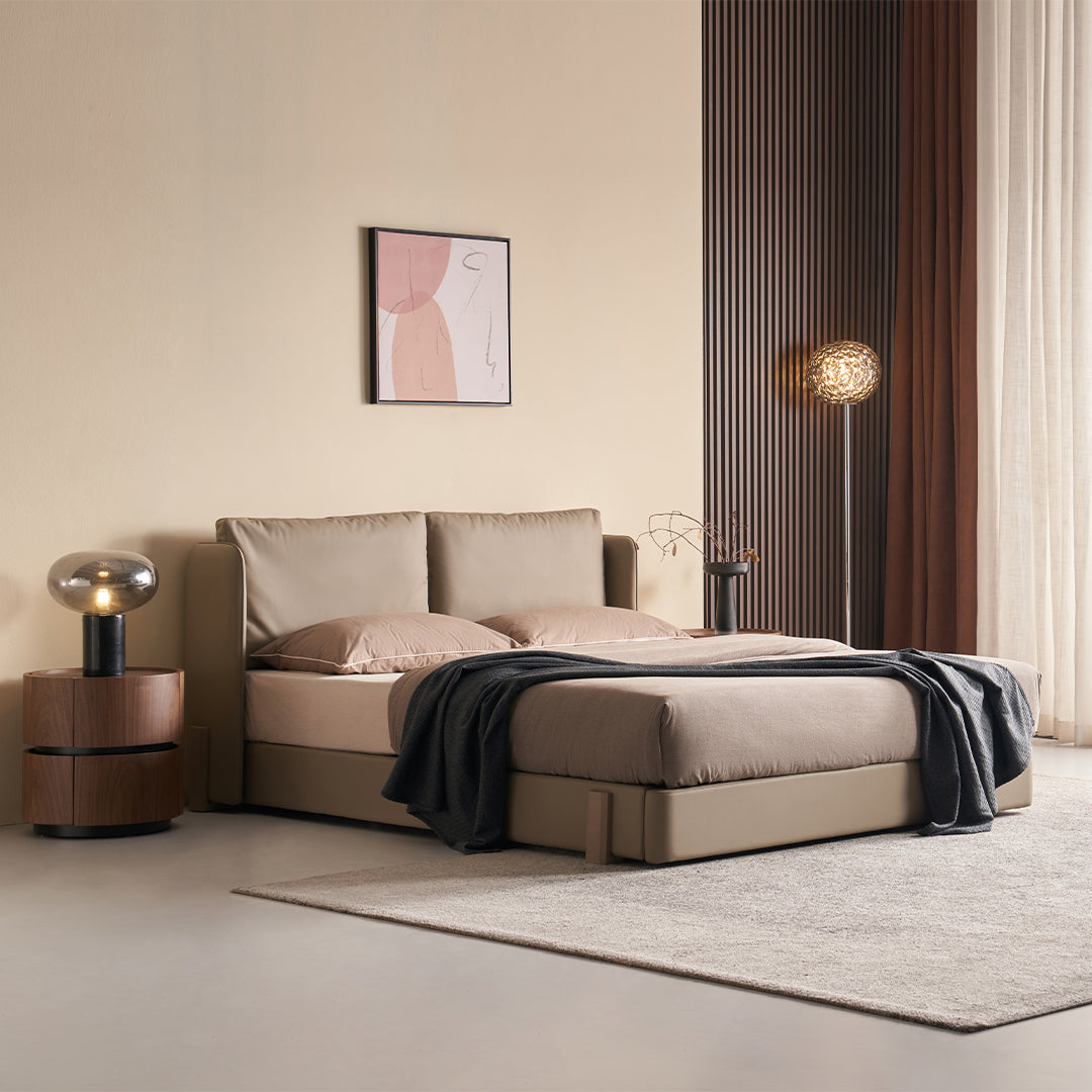 King Size Bed B032 - Bedsteads - ebarza Furniture UAE | Shop Modern Furniture in Abu Dhabi & Dubai - مفروشات ايبازرا في الامارات | تسوق اثاث عصري وديكورات مميزة في دبي وابوظبي