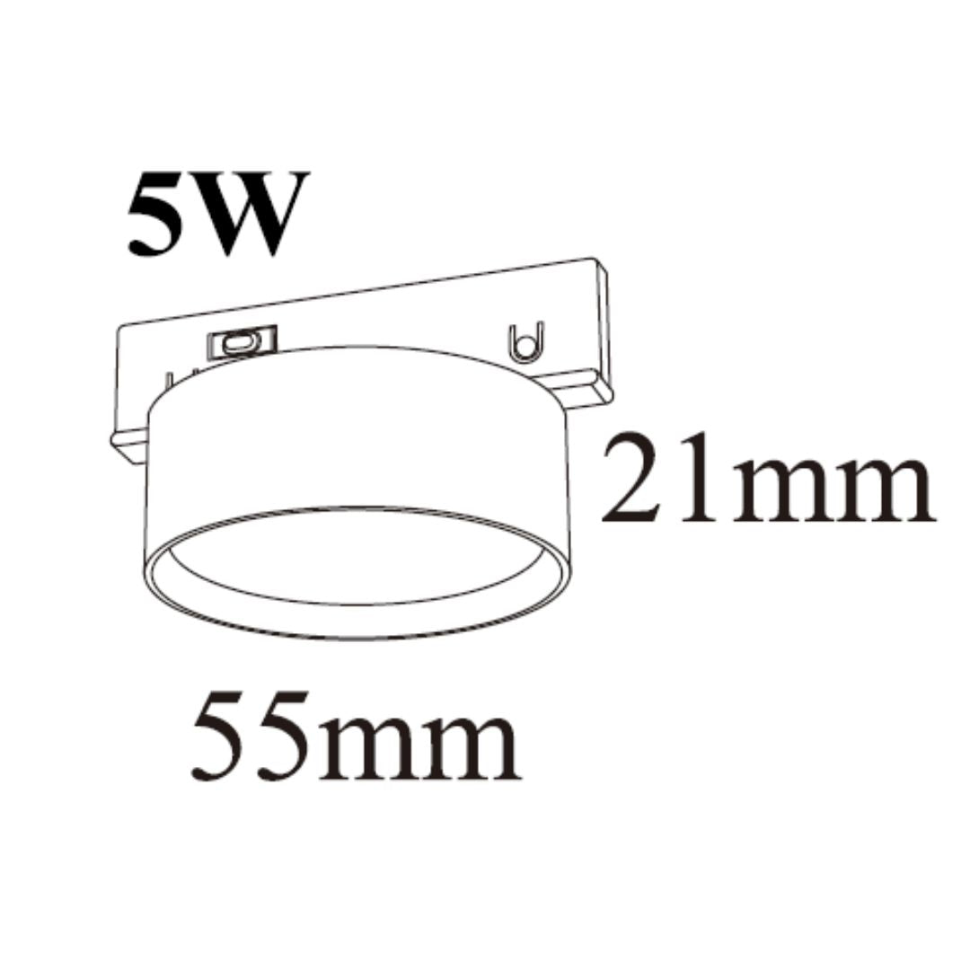 Smart Track And LED Fixed Round PC Light YND-R5601 Fixed Round PC - Smart Track Lighting - ebarza Furniture UAE | Shop Modern Furniture in Abu Dhabi & Dubai - مفروشات ايبازرا في الامارات | تسوق اثاث عصري وديكورات مميزة في دبي وابوظبي