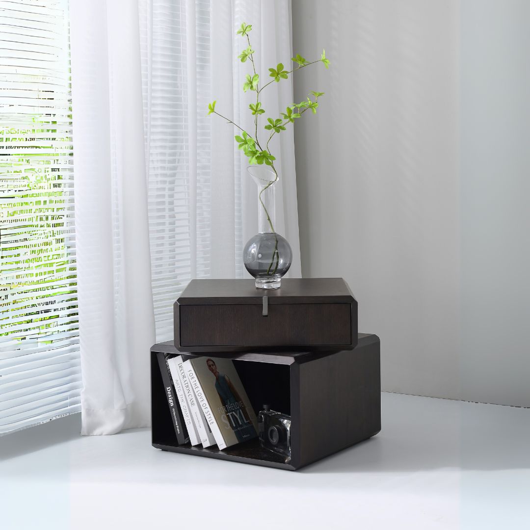 Smoky Side Table - JK-T68 - Side Tables - ebarza Furniture UAE | Shop Modern Furniture in Abu Dhabi & Dubai - مفروشات ايبازرا في الامارات | تسوق اثاث عصري وديكورات مميزة في دبي وابوظبي