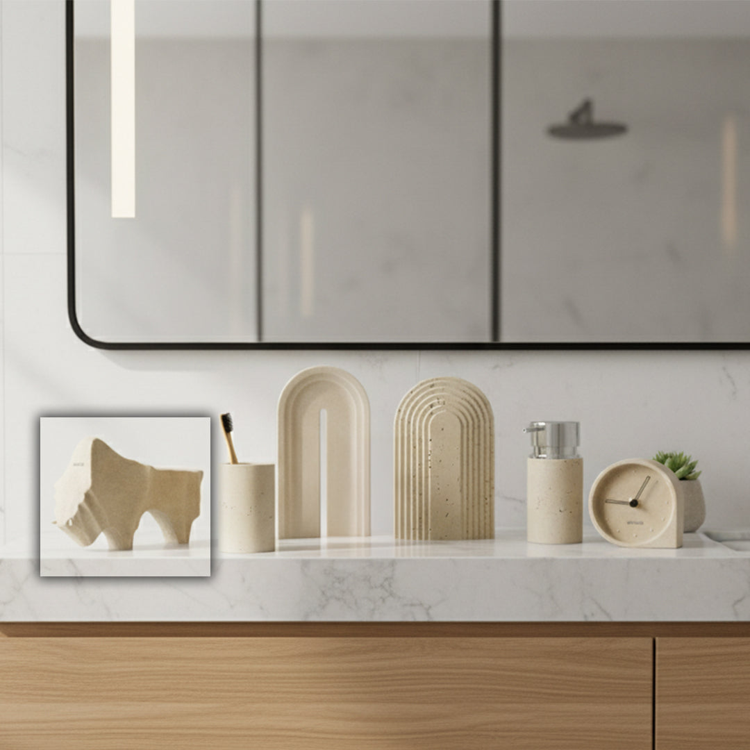 Soft Sand Rhinoceros Ornament BDN224A - Home Decor Figurines - ebarza Furniture UAE | Shop Modern Furniture in Abu Dhabi & Dubai - مفروشات ايبازرا في الامارات | تسوق اثاث عصري وديكورات مميزة في دبي وابوظبي