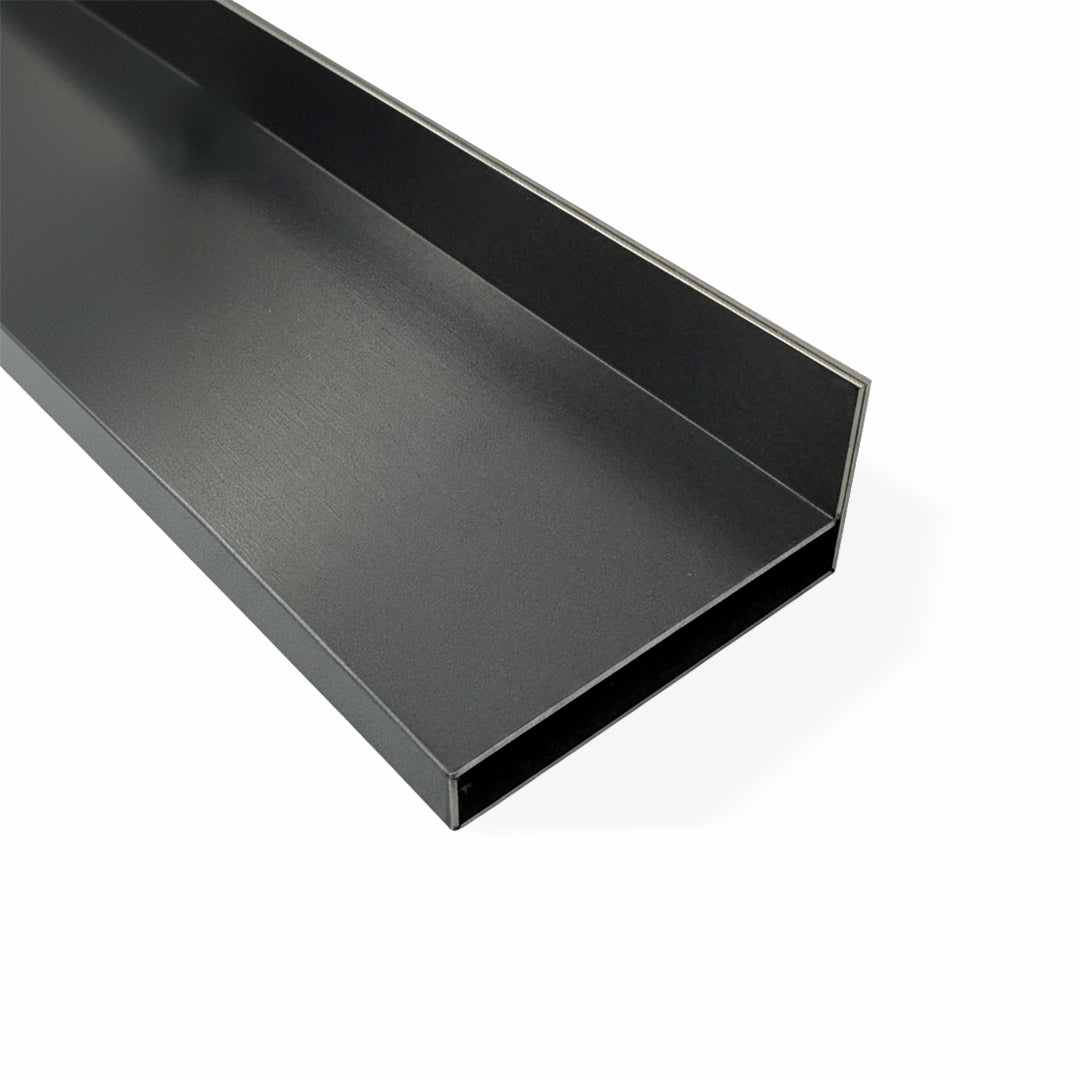 Stainless Steel Shelf Profile - Black - JYF0504 - wall-panels-profiles - ebarza Furniture UAE | Shop Modern Furniture in Abu Dhabi & Dubai - مفروشات ايبازرا في الامارات | تسوق اثاث عصري وديكورات مميزة في دبي وابوظبي