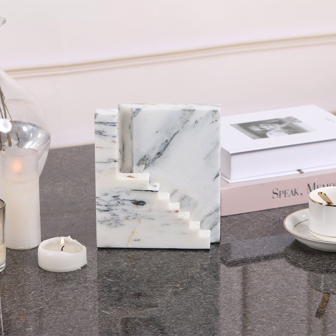 Staircase Sculpture KA3044A - Home Decor Figurines - ebarza Furniture UAE | Shop Modern Furniture in Abu Dhabi & Dubai - مفروشات ايبازرا في الامارات | تسوق اثاث عصري وديكورات مميزة في دبي وابوظبي