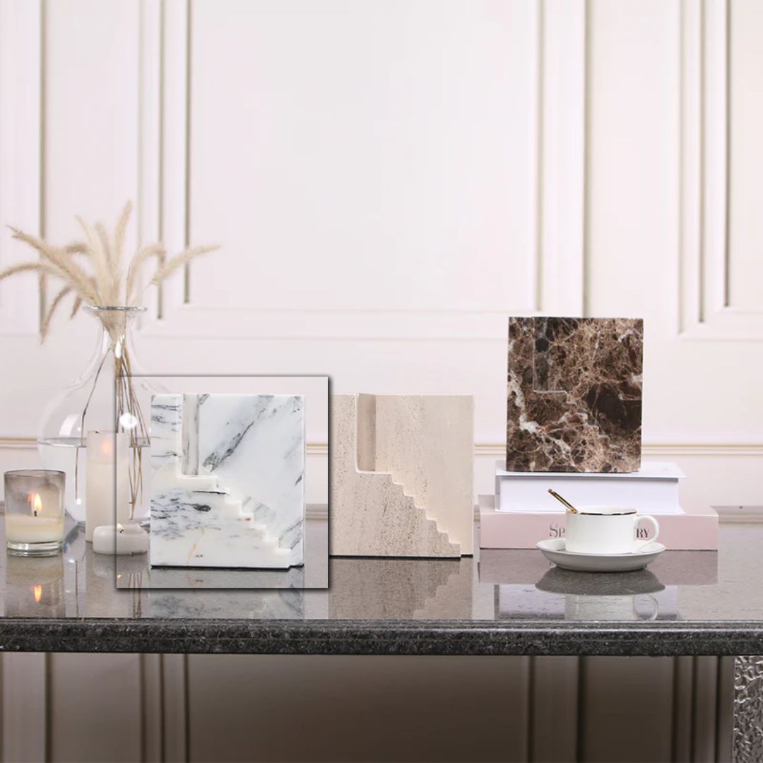 Staircase Sculpture KA3044A - Home Decor Figurines - ebarza Furniture UAE | Shop Modern Furniture in Abu Dhabi & Dubai - مفروشات ايبازرا في الامارات | تسوق اثاث عصري وديكورات مميزة في دبي وابوظبي