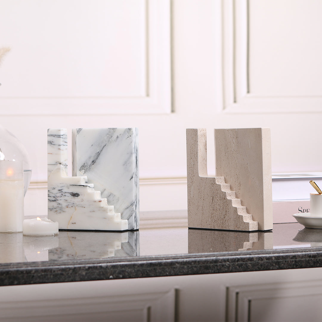 Staircase Sculpture KA3044B - Home Decor Figurines - ebarza Furniture UAE | Shop Modern Furniture in Abu Dhabi & Dubai - مفروشات ايبازرا في الامارات | تسوق اثاث عصري وديكورات مميزة في دبي وابوظبي