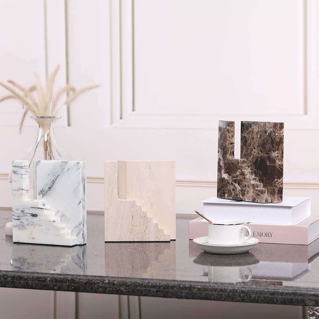 Staircase Sculpture KA3044B - Home Decor Figurines - ebarza Furniture UAE | Shop Modern Furniture in Abu Dhabi & Dubai - مفروشات ايبازرا في الامارات | تسوق اثاث عصري وديكورات مميزة في دبي وابوظبي