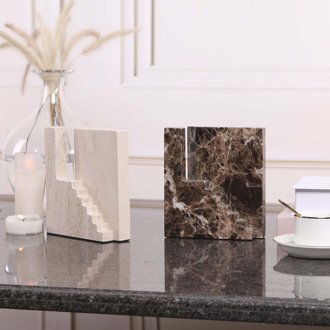 Staircase Sculpture KA3044C - Home Decor Figurines - ebarza Furniture UAE | Shop Modern Furniture in Abu Dhabi & Dubai - مفروشات ايبازرا في الامارات | تسوق اثاث عصري وديكورات مميزة في دبي وابوظبي