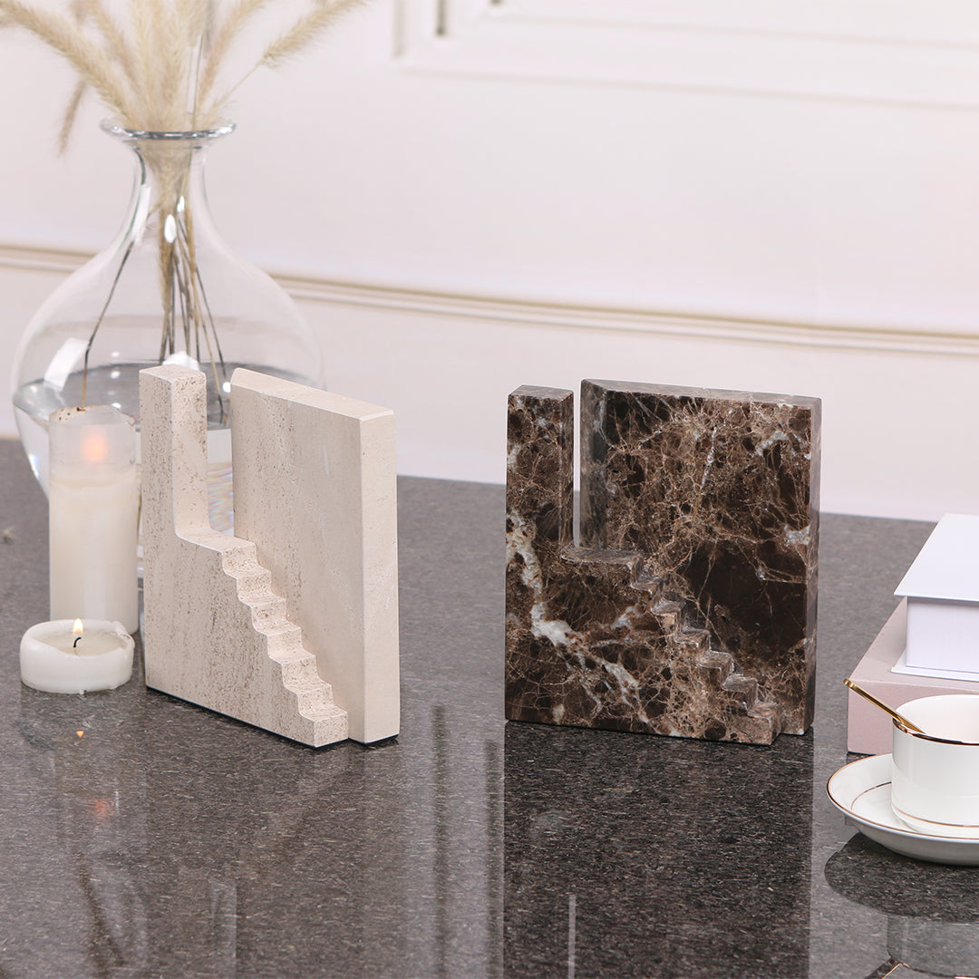 Staircase Sculpture KA3044A - Home Decor Figurines - ebarza Furniture UAE | Shop Modern Furniture in Abu Dhabi & Dubai - مفروشات ايبازرا في الامارات | تسوق اثاث عصري وديكورات مميزة في دبي وابوظبي