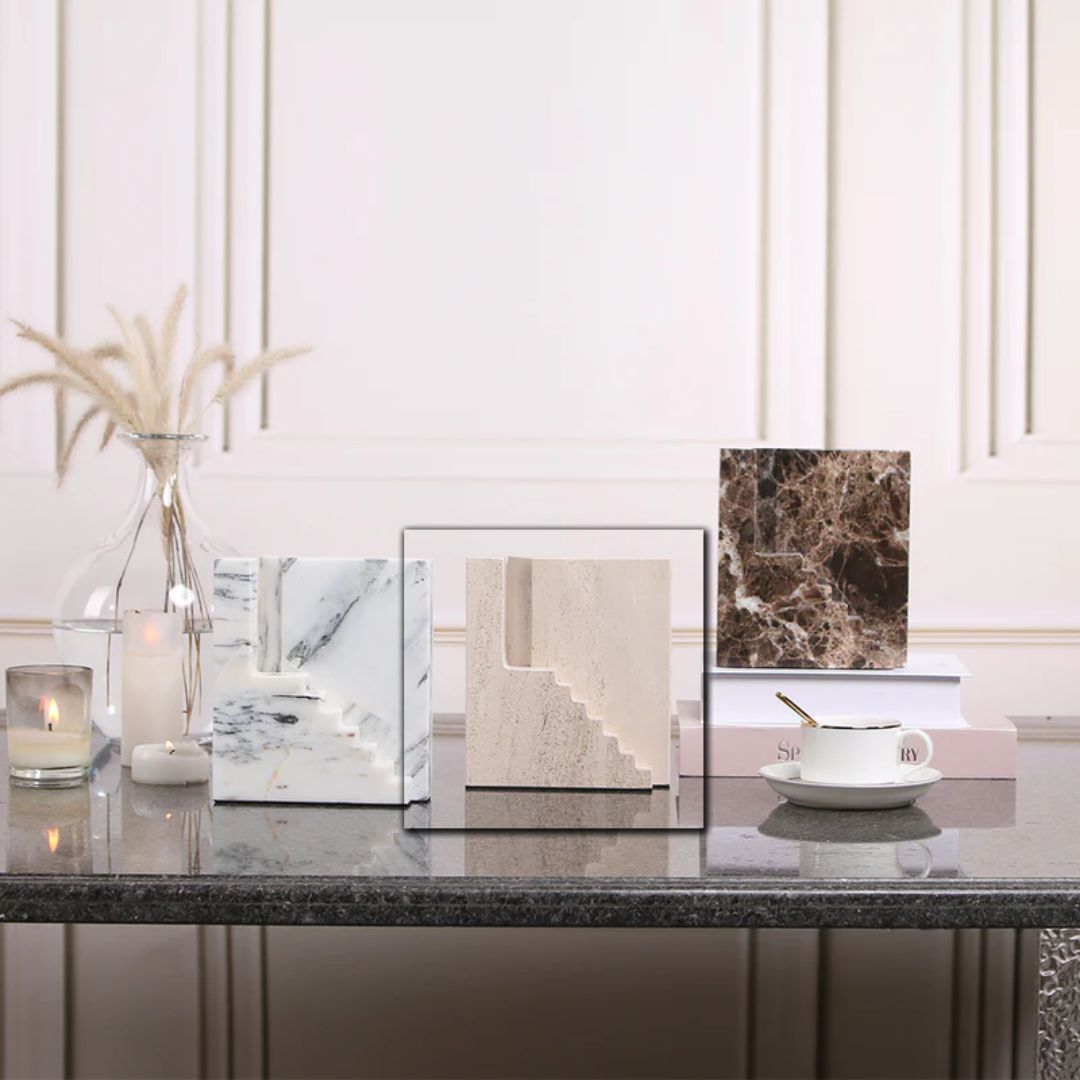 Staircase Sculpture KA3044B - Home Decor Figurines - ebarza Furniture UAE | Shop Modern Furniture in Abu Dhabi & Dubai - مفروشات ايبازرا في الامارات | تسوق اثاث عصري وديكورات مميزة في دبي وابوظبي